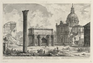 Ansicht des Septimius-Severus-Bogens von Giovanni Battista Piranesi