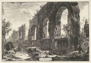 Aquädukt von Nero in Rom von Giovanni Battista Piranesi