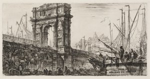 Triumphbogen des Trajan in Ancona, Tafel 28 aus Einige Ansichten von Triumphbögen und anderen Denkmälern