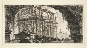 Arco di Costantino in Roma (Konstantinsbogen in Rom), aus Alcune Vedute di Archi Trionfali ed altri monumenti von Giovanni Battista Piranesi