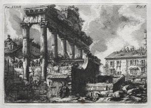 Avanco del Tempio della Concordia von Giovanni Battista Piranesi