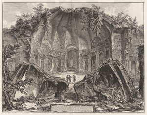 Überreste des Tempels des Gottes Canopus in der Villa Adriana in Tivoli