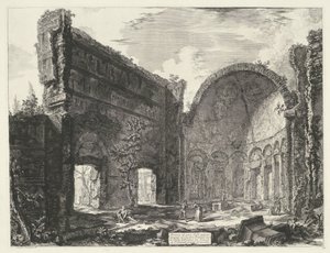 Bibliothek in der Villa Adriana in Tivoli