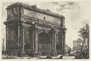 Bogen des Septimius Severus in Rom von Giovanni Battista Piranesi