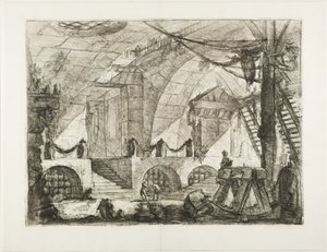 Die Taufe des Eunuchen von Giovanni Battista Piranesi
