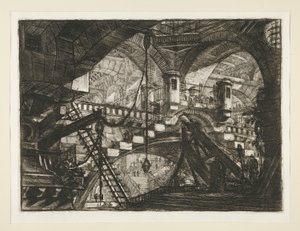 Carceri, XI: Der Bogen mit einem Muschelornament von Giovanni Battista Piranesi