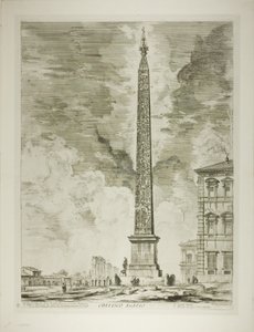 Ägyptischer Obelisk. Dieser wurde von Papst Sixtus V. auf der Piazza von St. Johannes im Lateran errichtet, aus Ansichten von Rom
