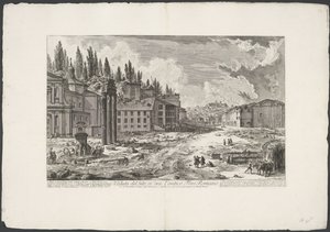Forum Romanum mit dem Tempel des Jupiter Stator in Rom