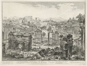 Forum Romanum in Rom von Giovanni Battista Piranesi