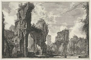 Ruinen des Sisto, oder der großen Halle der Antoninischen Thermen von Giovanni Battista Piranesi