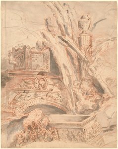 Grottesco mit dem Grab von Nero von Giovanni Battista Piranesi