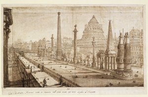 Ideale Rekonstruktion des Circus Maximus von Giovanni Battista Piranesi