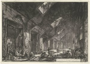 Interieur des Heliocaminus-Bades in der Villa Adriana in Tivoli von Giovanni Battista Piranesi