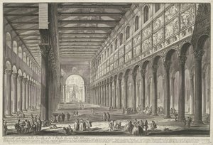 Innenansicht von Sankt Paul vor den Mauern in Rom