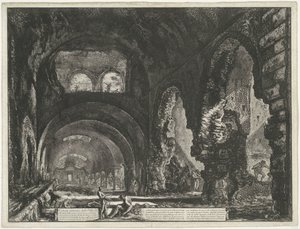 Interieur des Tempels des Hercules Victor in Tivoli (Serientitel) von Giovanni Battista Piranesi