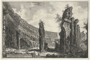 Innenansicht des Kolosseums in Rom (Gezichten op Rome)