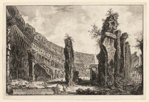 Innenansicht des Kolosseums, aus Ansichten von Rom von Giovanni Battista Piranesi
