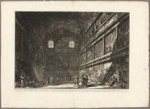 Innenansicht des antiken Tempels des Bacchus, jetzt die Kirche von S. Urbano, zwei Meilen von Rom entfernt, aus Ansichten von Rom von Giovanni Battista Piranesi