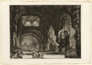 Innenansicht der Villa des Maecenas, aus Ansichten von Rom