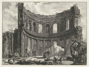 Kleiner Palast in der Villa Adriana in Tivoli von Giovanni Battista Piranesi