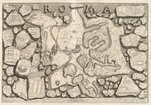 Pianta de Roma disegnata colla situazione di tutti i monumenti antichi von Giovanni Battista Piranesi