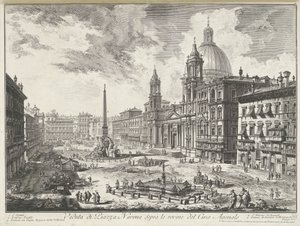 Piazza Navona in Rom Ansichten von Rom (Serientitel) von Giovanni Battista Piranesi