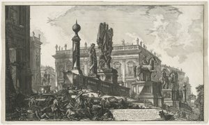 Piazza del Campidoglio von links gesehen