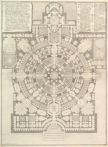 Plan eines geräumigen und prächtigen Colleges, entworfen nach den antiken Gymnasien der Griechen, 1750