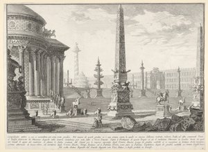 Tafel 10: Das antike Kapitol, bestiegen von etwa hundert Stufen [...] Campido..., 1743