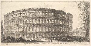 Tafel 12: Flavisches Amphitheater, genannt das Kolosseum. 1. Konstantinsbogen. 2. Palat..., ca. 1748