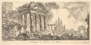 Platte 21: Tempel von Pola in Istrien, ca. 1748 von Giovanni Battista Piranesi