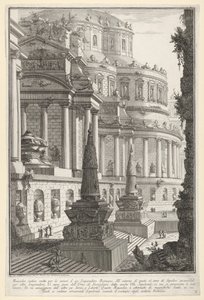Antikes Mausoleum für die Asche eines römischen Kaisers, 1743