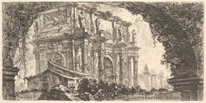 Platte 9: Konstantinsbogen in Rom Arco di Costantino in Roma, ca. 1748 von Giovanni Battista Piranesi