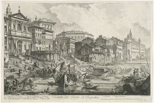 Porto di Ripetta in Rom von Giovanni Battista Piranesi