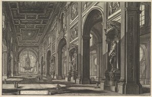 S. Giovanni in Laterano. Innenansicht, ca. 1768 von Giovanni Battista Piranesi