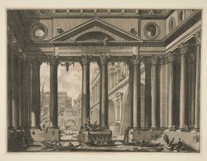 Zweites Frontispiz von Band IV von Le Antichità Romane von Giovanni Battista Piranesi