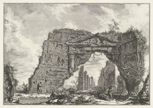 Sette Bassi außerhalb von Rom (Gesichter auf Rom, Vedute di Roma disegnate ed incise da Giambattista Pira) von Giovanni Battista Piranesi
