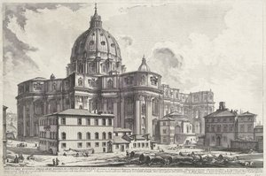 Petersdom vom Piazza della Sagrestia