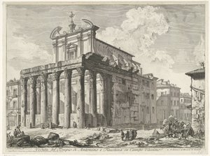 Tempel des Antoninus und Faustina in Rom von Giovanni Battista Piranesi