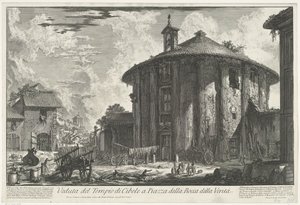 Tempel des Hercules Invictus in Rom von Giovanni Battista Piranesi