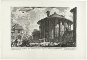 Tempel des Hercules Invictus in Rom von Giovanni Battista Piranesi
