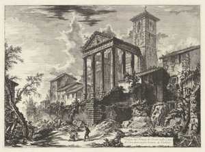 Tempel des Herkules in Cori von Giovanni Battista Piranesi