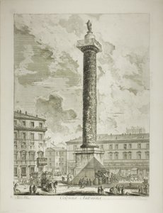 Die Säule des Marcus Aurelius, aus Ansichten von Rom