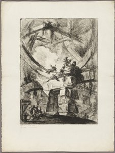 Das Riesenrad, Platte 9 aus Imaginäre Gefängnisse von Giovanni Battista Piranesi