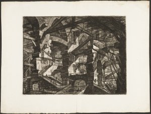 Der gotische Bogen, Tafel 14 aus Imaginary Prisons von Giovanni Battista Piranesi