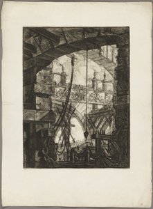 Die große Piazza, Platte 4 aus Imaginäre Gefängnisse von Giovanni Battista Piranesi