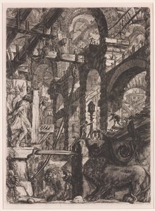 Die Löwen-Reliefs von Giovanni Battista Piranesi