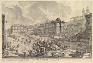 Die Piazza di Spagna Veduta di Piazza di Spagna von Giovanni Battista Piranesi