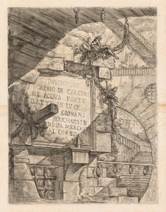 Die Gefängnisse: Titelseite -- Inneres eines Gefängnisses