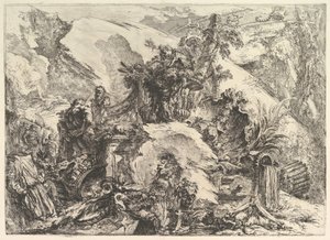Die Skelette, aus Grotteschi, ca. 1748